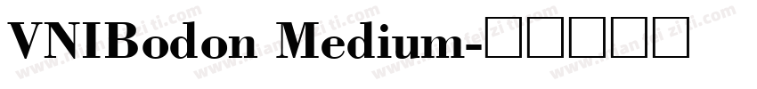 VNIBodon Medium字体转换